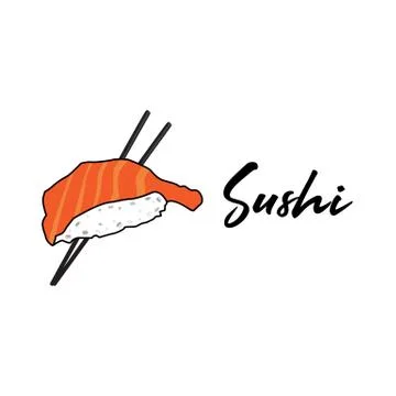 Logo sushi restaurant Stock Illustration