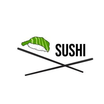Logo sushi restaurant Stock Illustration