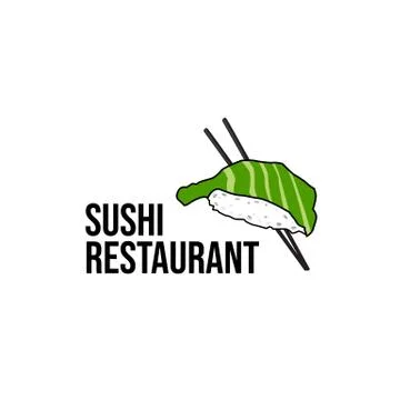 Logo sushi restaurant Stock Illustration