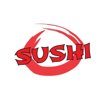 Logo sushi restaurant Stock Illustration