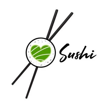 Logo sushi restaurant Stock Illustration
