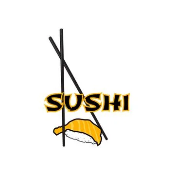 Logo sushi restaurant Stock Illustration