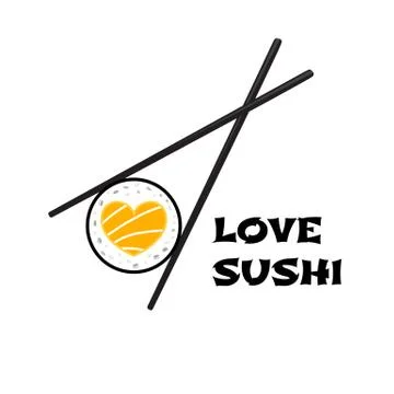 Logo sushi restaurant Stock Illustration