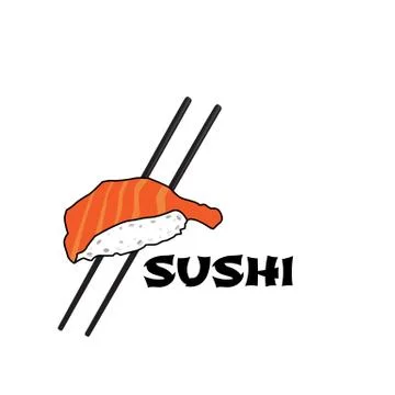 Logo sushi restaurant Stock Illustration