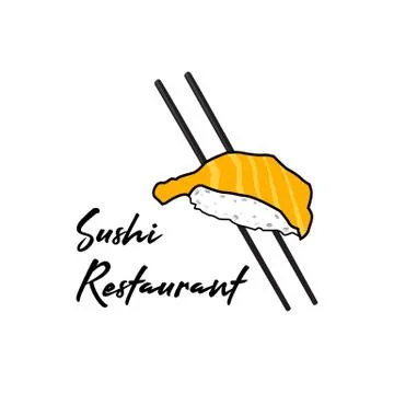 Logo sushi restaurant Stock Illustration