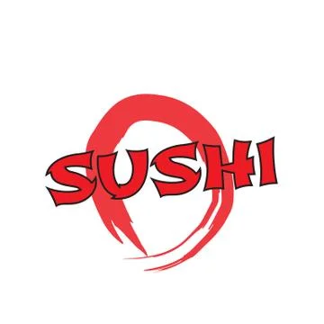 Logo sushi restaurant Stock Illustration