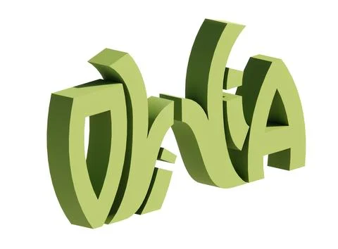 Logo Symbol 3D Name Writing Olivia, suitable for use on clothing, jewelry Stock Illustration