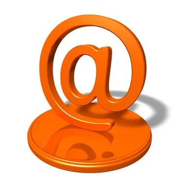 Logo with a symbol "@" Stock Illustration