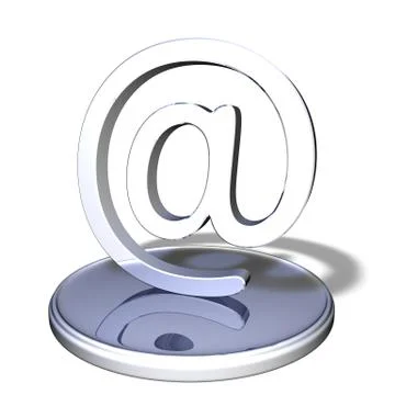 Logo with a symbol "@" Stock Illustration
