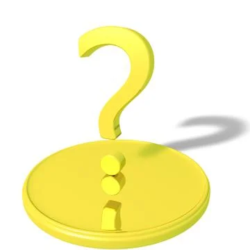 Logo with a symbol "?" Illustrazione stock