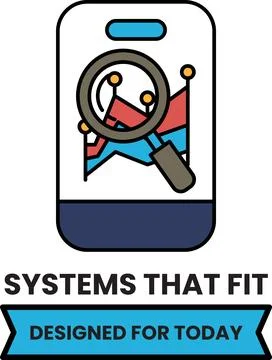 A logo for Systems that is designed for today Stock Illustration