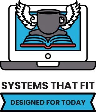 A logo for Systems That Fit designed for today 库存插图