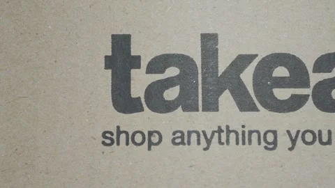 logo for on cardboard Stock Video Pond5