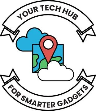 A logo for a tech hub for smarter gadgets イラスト素材