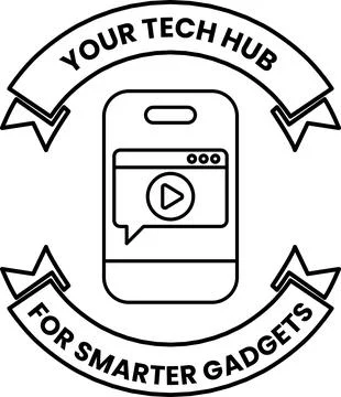A logo for a tech hub for smarter gadgets Illustrazione stock