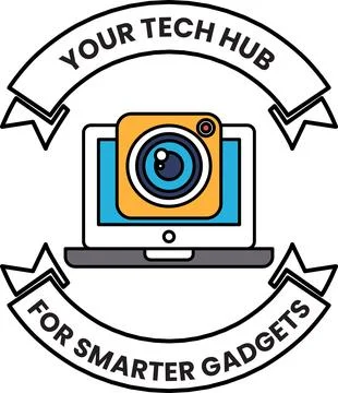 A logo for a tech hub for smarter gadgets Illustrazione stock