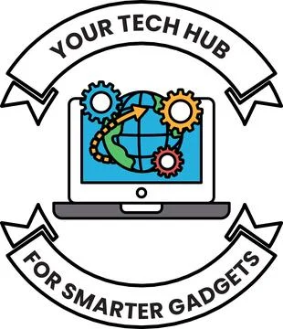 A logo for a tech hub for smarter gadgets Illustrazione stock