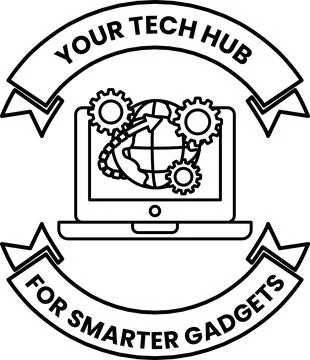 A logo for a tech hub for smarter gadgets Illustrazione stock
