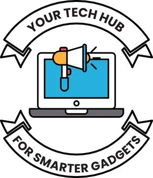 A logo for a tech hub for smarter gadgets 스톡 일러스트