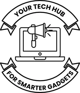 A logo for a tech hub for smarter gadgets Stock Illustration