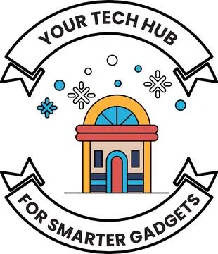 A logo for a tech hub for smarter gadgets Stock Illustration