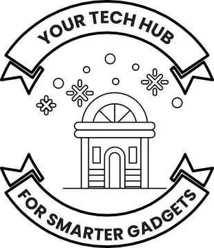 A logo for a tech hub for smarter gadgets Stock Illustration