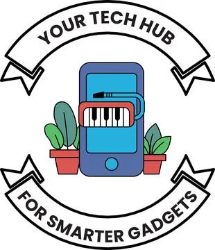 A logo for a tech hub for smarter gadgets Illustrazione stock