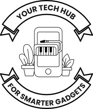 A logo for a tech hub for smarter gadgets Stockillustratie