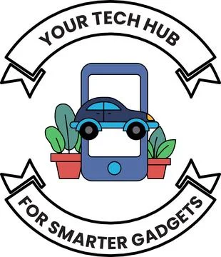 A logo for a tech hub for smarter gadgets 스톡 일러스트