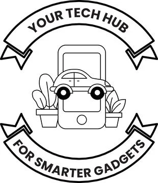 A logo for a tech hub for smarter gadgets Illustrazione stock