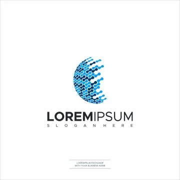 Logo - technology, biotechnology, tech icon and symbol Design Stock Illustration