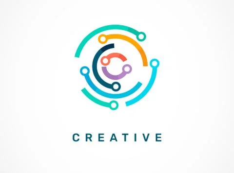 Logo - technology, tech icon and symbol Stock Illustration