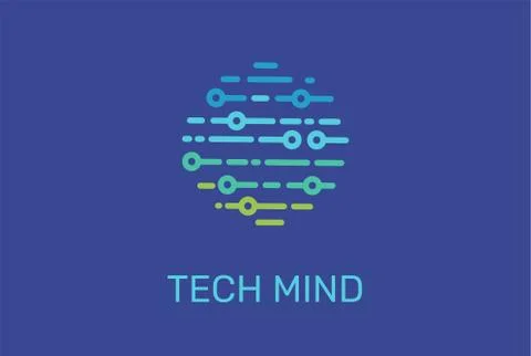 Logo - technology, tech icon and symbol Stock Illustration