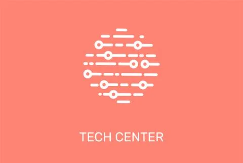 Logo - technology, tech icon and symbol Stock Illustration