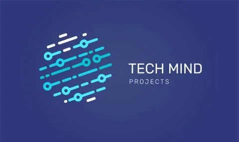 Logo - technology, tech icon and symbol Stock Illustration