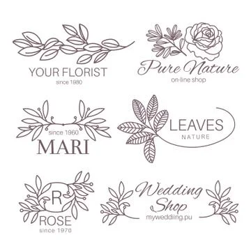 LOGO TEMPLATE Logo Design Vector Illustration Collection Stock Illustration