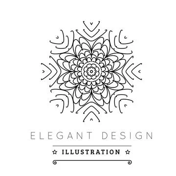 Logo template. Logo template. Black and white design. Outline style. Conce... 写真素材