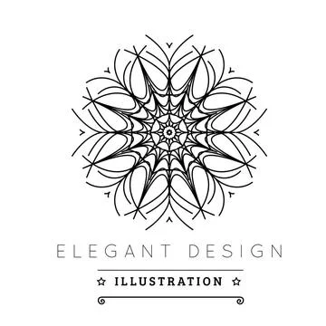 Logo template. Logo template. Black and white design. Outline style. Conce... 写真素材