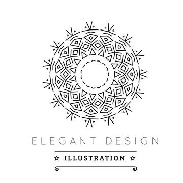 Logo template. Logo template. Black and white design. Outline style. Conce... 写真素材