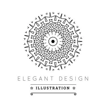 Logo template. Logo template. Black and white design. Outline style. Conce... 写真素材