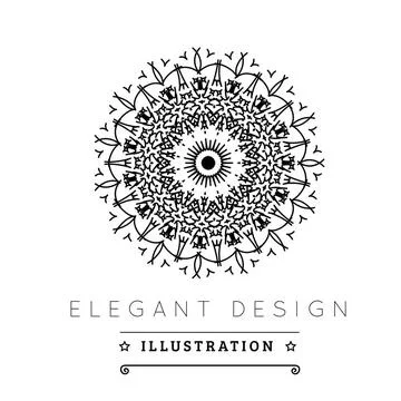 Logo template. Logo template. Black and white design. Outline style. Conce... 写真素材