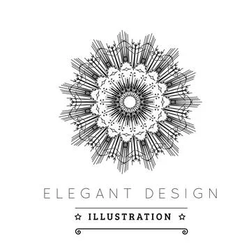 Logo template. Logo template. Black and white design. Outline style. Conce... 写真素材