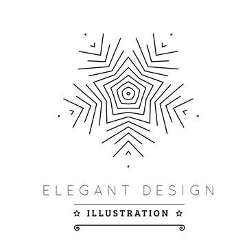 Logo template. Logo template. Black and white design. Outline style. Conce... 写真素材
