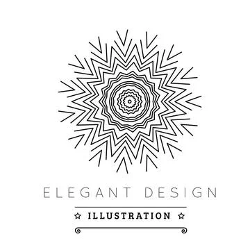 Logo template. Logo template. Black and white design. Outline style. Conce... 写真素材