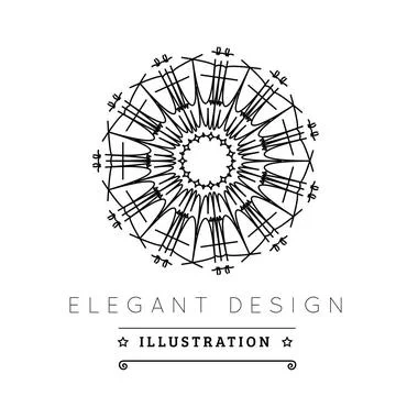 Logo template. Logo template. Black and white design. Outline style. Conce... 写真素材