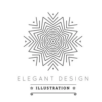 Logo template. Logo template. Black and white design. Outline style. Conce... 写真素材