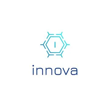 Logo template with molecule idea for medical clinic scientific business servi Stock Illustration