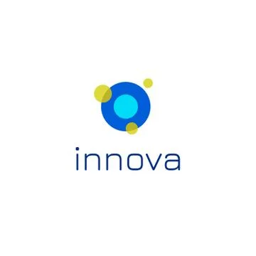 Logo template with molecule idea for medical clinic scientific business servi Stock Illustration