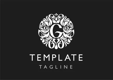 Logo template from patterns Stock Illustration