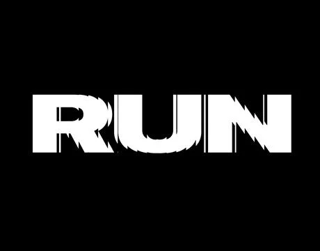 Logo template for Running, marathon or Fitness. Stock Illustration